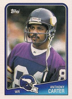 #151 Anthony Carter - Minnesota Vikings - 1988 Topps Football