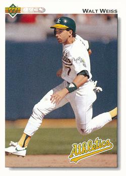#151 Walt Weiss - Oakland Athletics - 1992 Upper Deck Baseball