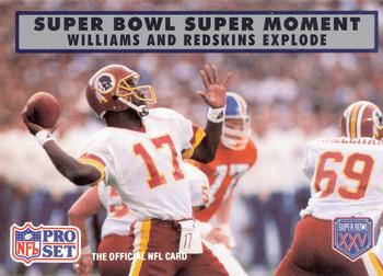#151 Doug Williams - Washington Redskins - 1990-91 Pro Set Super Bowl XXV Silver Anniversary Football