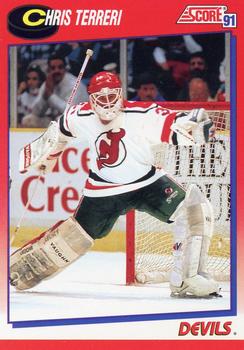 #151 Chris Terreri - New Jersey Devils - 1991-92 Score Canadian Bilingual Hockey