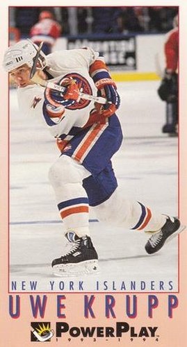 #151 Uwe Krupp - New York Islanders - 1993-94 Fleer PowerPlay Hockey