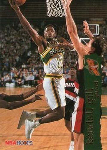 #151 Kendall Gill - Seattle SuperSonics - 1995-96 Hoops Basketball