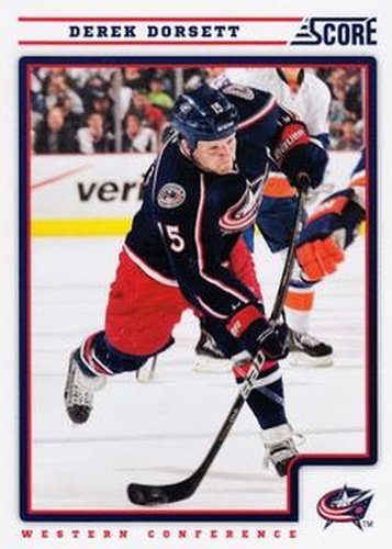 #151 Derek Dorsett - Columbus Blue Jackets - 2012-13 Score Hockey