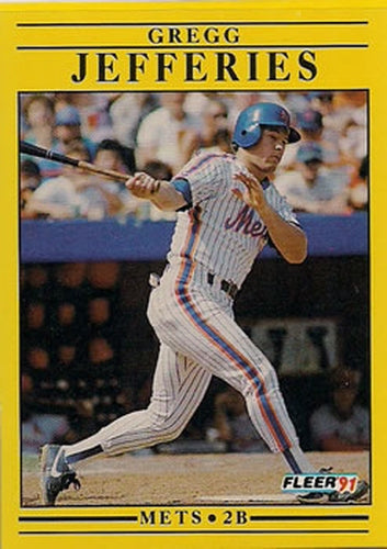 #151 Gregg Jefferies - New York Mets - 1991 Fleer Baseball