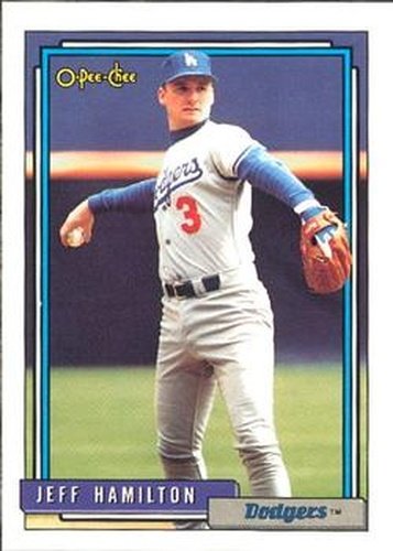 #151 Jeff Hamilton - Los Angeles Dodgers - 1992 O-Pee-Chee Baseball