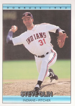 #151 Steve Olin - Cleveland Indians - 1992 Donruss Baseball