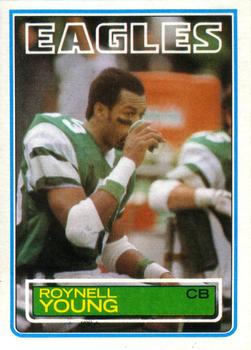 #151 Roynell Young - Philadelphia Eagles - 1983 Topps Football