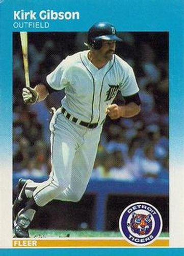 #151 Kirk Gibson - Detroit Tigers - 1987 Fleer Baseball