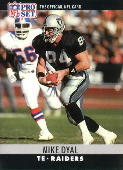 #151 Mike Dyal - Los Angeles Raiders - 1990 Pro Set Football