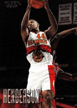 #151 Alan Henderson - Atlanta Hawks - 1996-97 Fleer Basketball