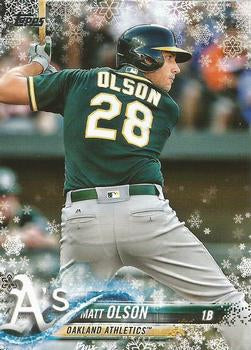 #HMW151 Matt Olson - Oakland Athletics - 2018 Topps Holiday Baseball