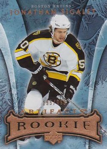 #151 Jonathan Sigalet - Boston Bruins - 2007-08 Upper Deck Artifacts Hockey