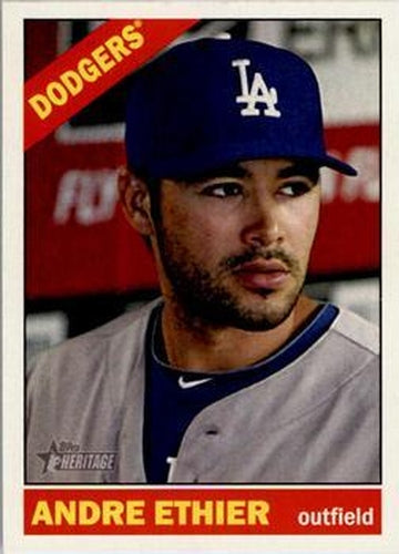 #151 Andre Ethier - Los Angeles Dodgers - 2015 Topps Heritage Baseball