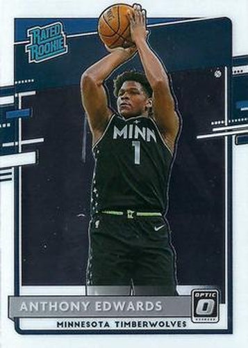 #151 Anthony Edwards - Minnesota Timberwolves - 2020-21 Donruss Optic Basketball