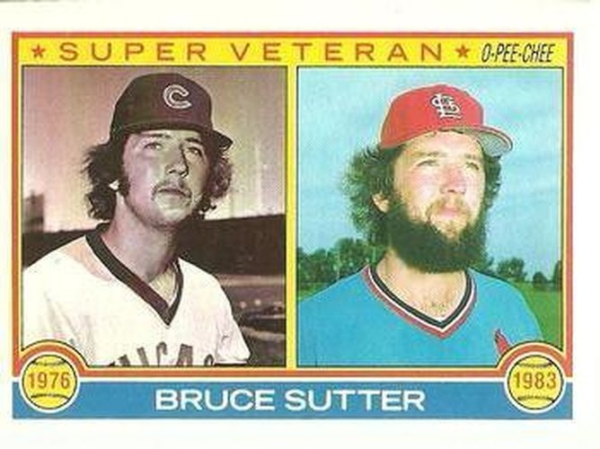 #151 Bruce Sutter - Chicago Cubs / St. Louis Cardinals - 1983 O-Pee-Chee Baseball