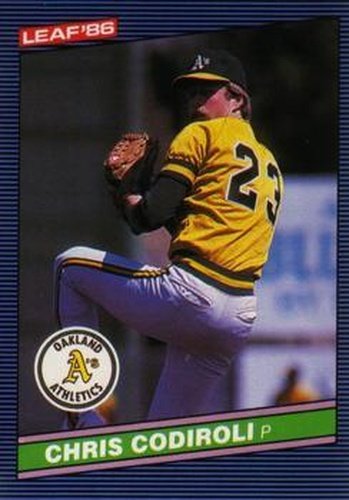 #151 Chris Codiroli - Oakland Athletics - 1986 Leaf Baseball