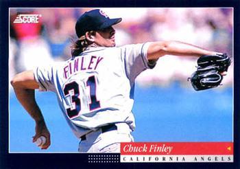 #151 Chuck Finley - California Angels -1994 Score Baseball