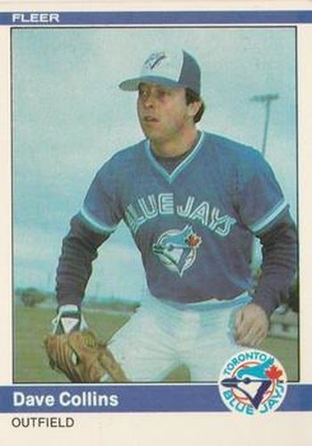 #151 Dave Collins - Toronto Blue Jays - 1984 Fleer Baseball