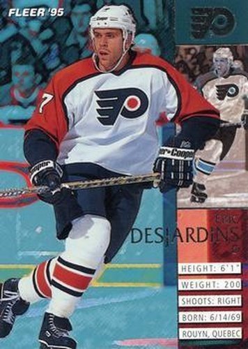 #151 Eric Desjardins - Philadelphia Flyers - 1994-95 Fleer Hockey