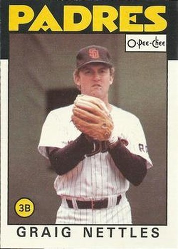 #151 Graig Nettles - San Diego Padres - 1986 O-Pee-Chee Baseball