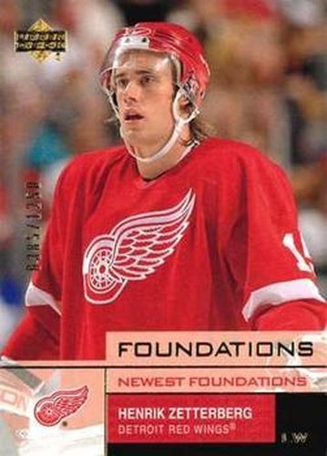 #151 Henrik Zetterberg - Detroit Red Wings - 2002-03 Upper Deck Foundations Hockey