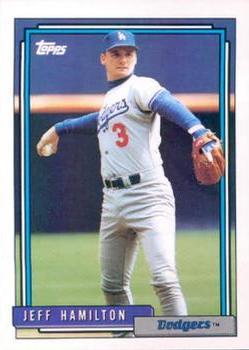 #151 Jeff Hamilton - Los Angeles Dodgers - 1992 Topps Baseball
