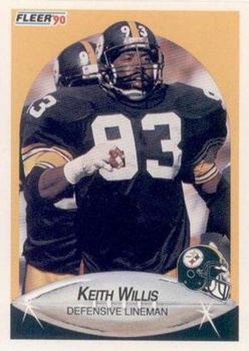 #151 Keith Willis - Pittsburgh Steelers - 1990 Fleer Football
