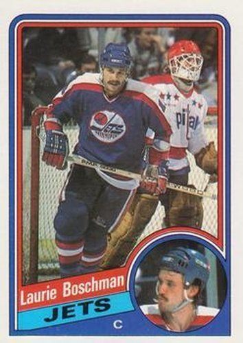 #151 Laurie Boschman - Winnipeg Jets - 1984-85 Topps Hockey