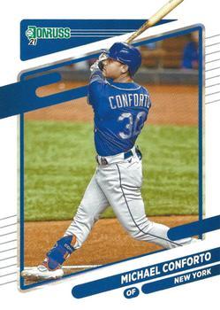 #151 Michael Conforto - New York Mets - 2021 Donruss Baseball