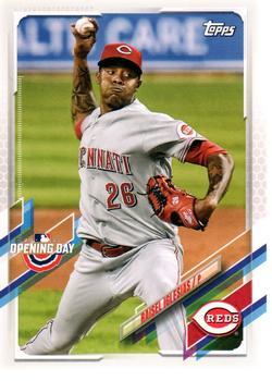 #151 Raisel Iglesias - Cincinnati Reds - 2021 Topps Opening Day Baseball
