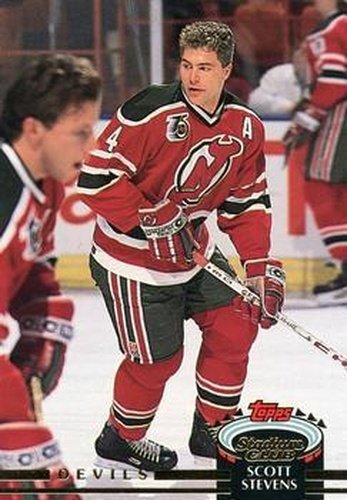 #151 Scott Stevens - New Jersey Devils - 1992-93 Stadium Club Hockey