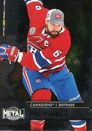#151 Shea Weber - Montreal Canadiens - 2020-21 Skybox Metal Universe Hockey