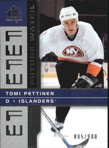 #151 Tomi Pettinen - New York Islanders - 2002-03 SP Authentic Hockey