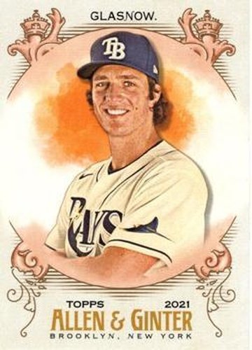 #151 Tyler Glasnow - Tampa Bay Rays - 2021 Topps Allen & Ginter Baseball