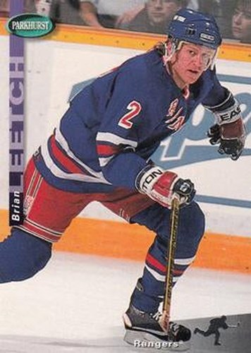 #151 Brian Leetch - New York Rangers - 1994-95 Parkhurst Hockey