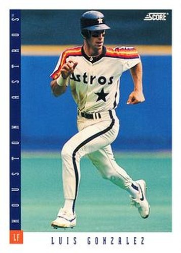 #151 Luis Gonzalez - Houston Astros - 1993 Score Baseball