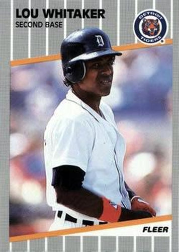 #151 Lou Whitaker - Detroit Tigers - 1989 Fleer Baseball