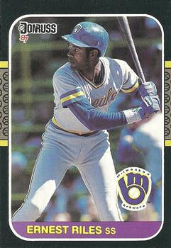 #151 Ernest Riles - Milwaukee Brewers - 1987 Donruss Baseball