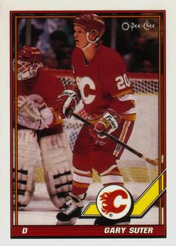 #151 Gary Suter - Calgary Flames - 1991-92 O-Pee-Chee Hockey