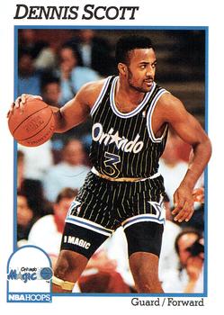 #151 Dennis Scott - Orlando Magic - 1991-92 Hoops Basketball