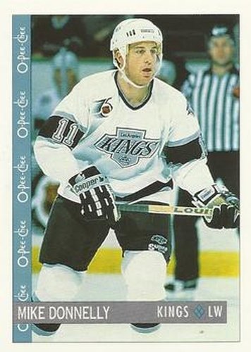 #151 Mike Donnelly - Los Angeles Kings - 1992-93 O-Pee-Chee Hockey