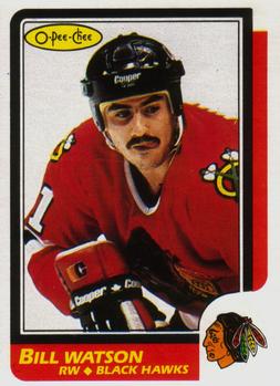 #151 Bill Watson - Chicago Blackhawks - 1986-87 O-Pee-Chee Hockey