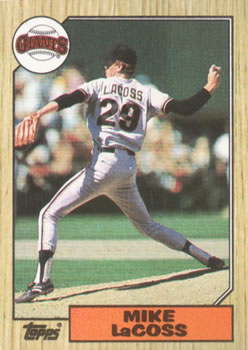 #151 Mike LaCoss - San Francisco Giants - 1987 Topps Baseball