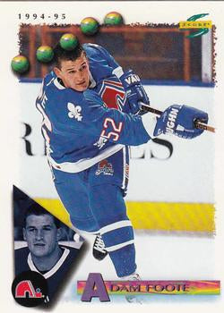 #151 Adam Foote - Quebec Nordiques - 1994-95 Score Hockey