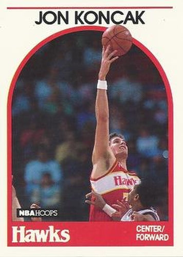 #151 Jon Koncak - Atlanta Hawks - 1989-90 Hoops Basketball