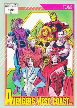 #152 Avengers West Coast - 1991 Impel Marvel Universe Series II