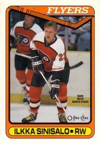 #152 Ilkka Sinisalo - Minnesota North Stars - 1990-91 O-Pee-Chee Hockey