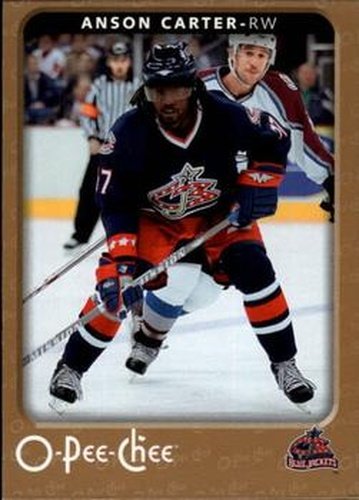 #152 Anson Carter - Columbus Blue Jackets - 2006-07 O-Pee-Chee Hockey