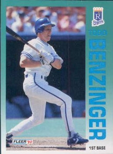 #152 Todd Benzinger - Kansas City Royals - 1992 Fleer Baseball