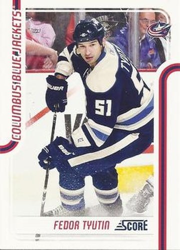 #152 Fedor Tyutin - Columbus Blue Jackets - 2011-12 Score Hockey
